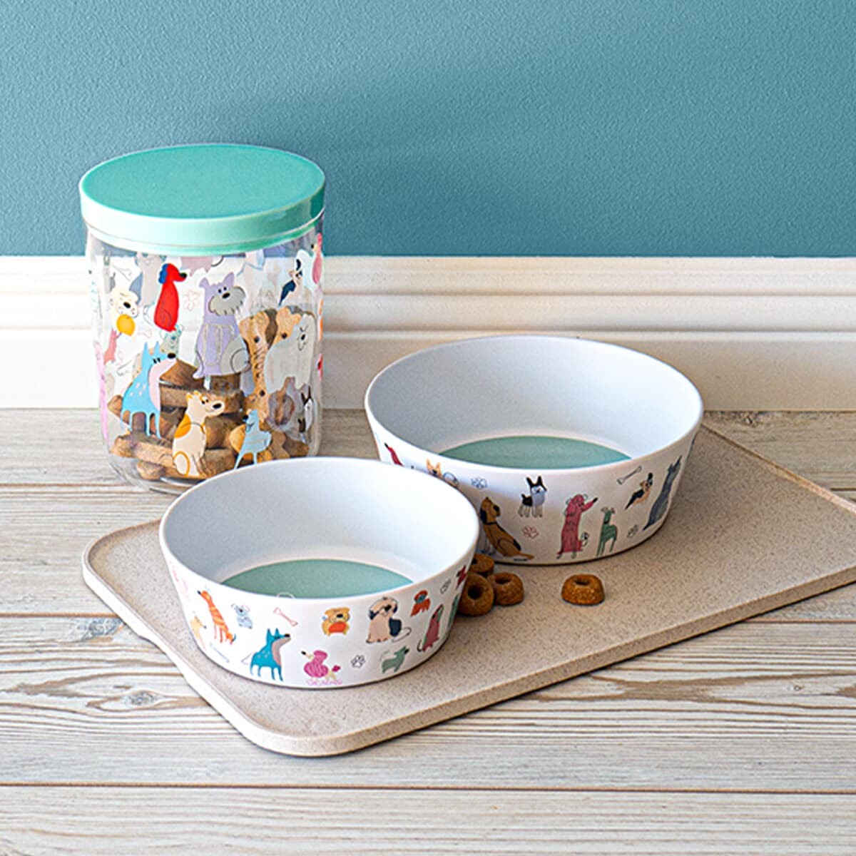 ABODE HOMEWARES ドッグウィムジーシリーズフードボウル