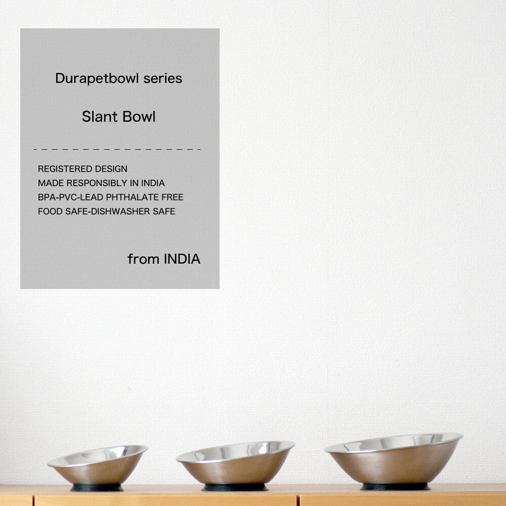 「ふんばるステンレス食器 デュラペット スラントボウルM」