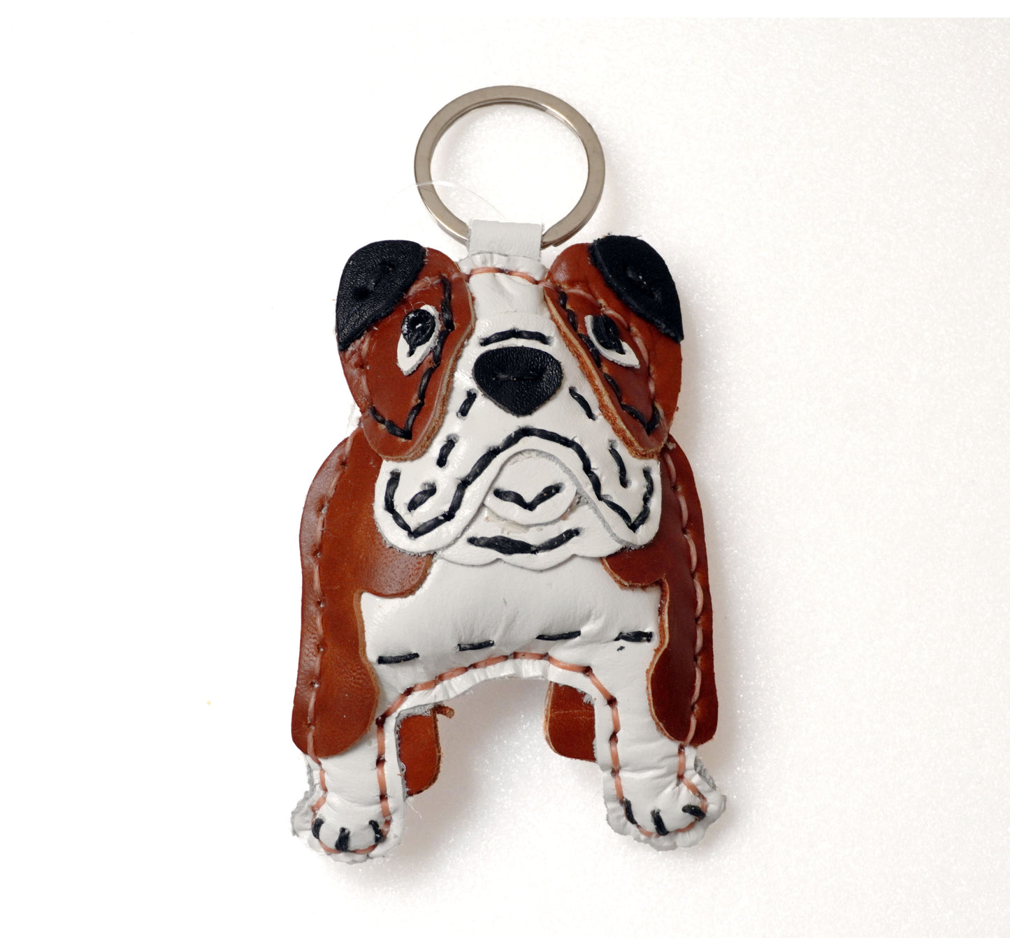 レザーブルドッグキーホルダー