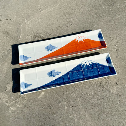 【伊万里焼】富士山長角皿